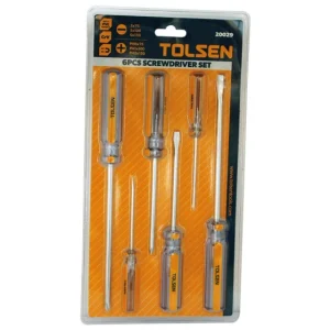 Kit 6 Tournevis Transparents (20029) TOLSEN – 100447 6